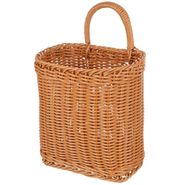 Wicker Storage Basket Kitchenware Hanging Rattan Sundries Egg Bucket Home Supplies Shopping