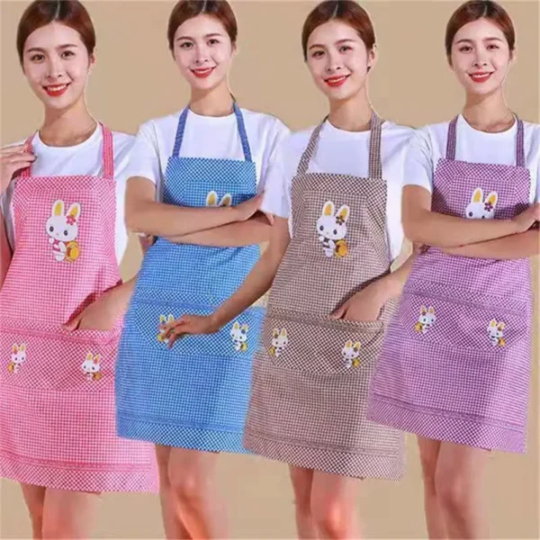 Home Supplies With Pocket Adjustable Antifouling Clothes Cooking Cleaning Aprons Apron Oil-proof